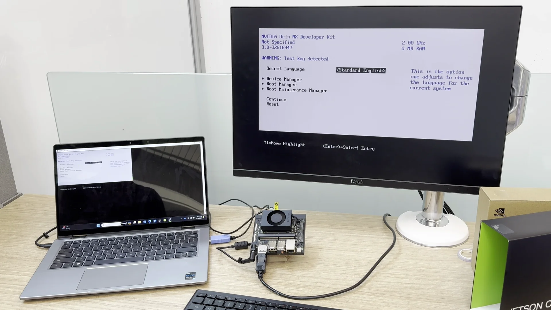 UEFI 菜单中的固件版本